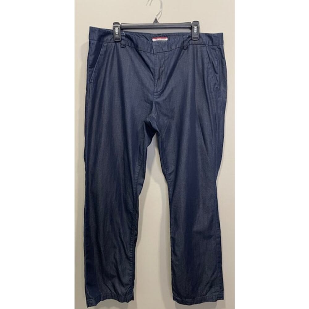 Tommy Hilfiger Women's Navy Dress Pants Size 16 Straight Leg